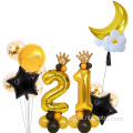 Happy Birthday Foil number globos foil letter balloons for birthday party Supplier